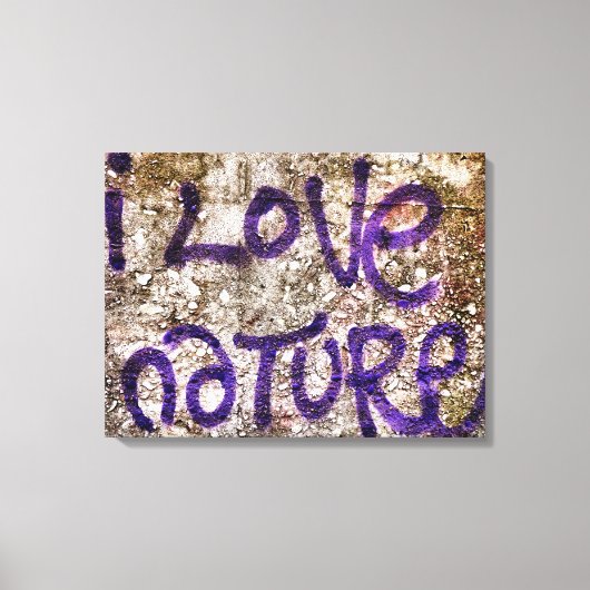 NATURGRAFFITI LEINWANDDRUCK (Vorderseite)