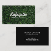 Naturgrünes Leaf-Wall Öko Friendly Garden Design Visitenkarte (Vorne/Hinten)