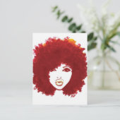 Naturhaar Postkarte (Stehend Vorderseite)