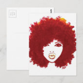 Naturhaar Postkarte (Vorne/Hinten)