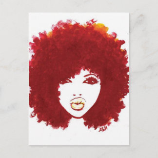 Naturhaar Postkarte