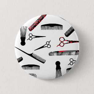 Naturhaar rot button