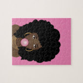 Naturhaar Schönheit, Poppen Bubblegum, Rosa Puzzle (Horizontal)