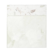 Naturhandgefertigtes Papier sieht grüne Blätter bo Notizblock (Vorderseite)