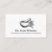 Naturheilkunde Mortar und Pestle Visitenkarte (Vorderseite)