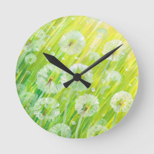 Naturhintergrund 2 runde wanduhr