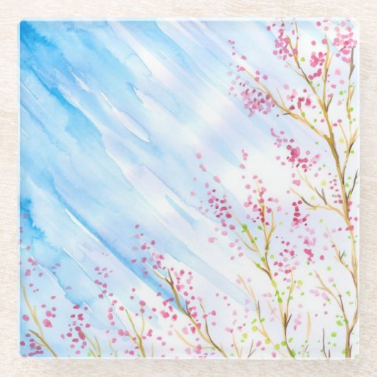 Naturhintergrund Glasuntersetzer (Vorderseite)