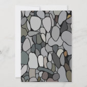 Naturhochzeit aus Steinkies Einladung (Rückseite)