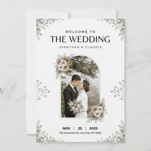 Naturhochzeit Einladung (Vorderseite)