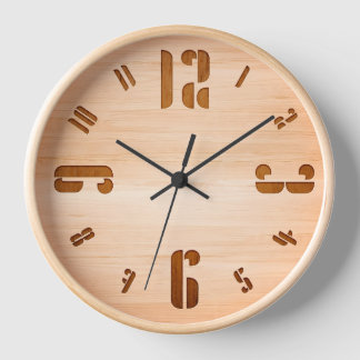Naturholz Minimalistische Uhr, einzigartig Uhr