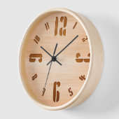 Naturholz Minimalistische Uhr, einzigartig Uhr (Winkel)