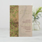 Naturholz- und Blumenfundraiser oder Corporate Einladung (Stehend Vorderseite)