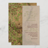 Naturholz- und Blumenfundraiser oder Corporate Einladung (Vorne/Hinten)