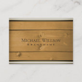 Naturholzkörner Rustikale Holzplatten auffallend Visitenkarte (Vorderseite)