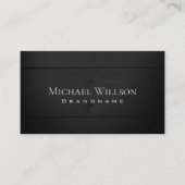 Naturholzkörner, schwarze Holzplatten Moderne Visitenkarte (Vorderseite)