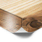 Naturholzrahmen mit Holzplatte innen Fotodruck (Ecke)