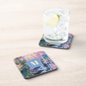 Naturimpressionismus Zeichnen Monogramm Getränkeuntersetzer (Rechte Seite)