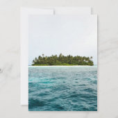 Naturinsel Hochzeit Einladung (Rückseite)