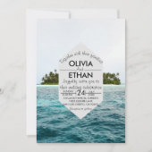 Naturinsel Hochzeit Einladung (Vorderseite)