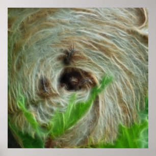 Naturinspirierte Bienenstock-Kunst Poster