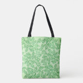 Naturinspirierte Blattmuster-Tasche Tasche (Rückseite)