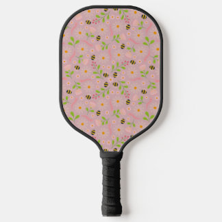 Naturinspirierte Blüten und Kreaturen Pickleball Schläger