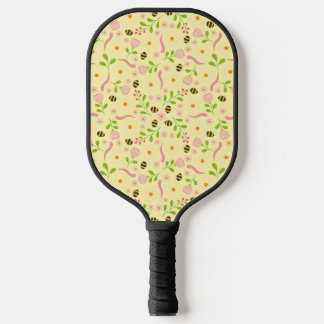 Naturinspirierte Blüten und Kreaturen Pickleball Schläger