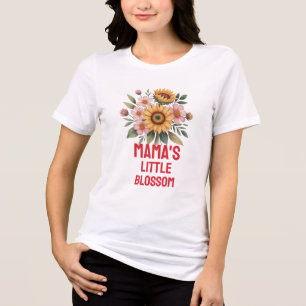 Naturinspirierte Bunte Sonnenblumen-Kinderzimmer Tri-Blend Shirt