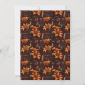 Naturinspirierte Lilien Funkeln Zum 90. Geburtstag Einladung (Rückseite)