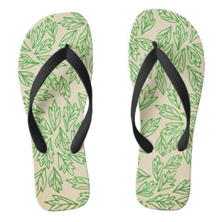 Naturinspiriertes Blattmuster-Schuhwerk Badesandalen