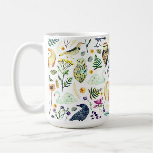 Naturinspiriertes botanisches Muster Dekorative Wu Kaffeetasse