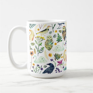 Naturinspiriertes botanisches Muster Dekorative Wu Kaffeetasse