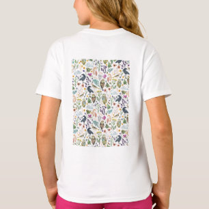 Naturinspiriertes botanisches Muster Dekorative Wu T-Shirt