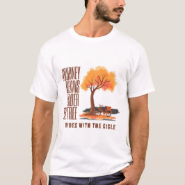 Naturinspiriertes "Kreis des Lebens"-Ästhetik-Shir T-Shirt