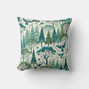Naturinspiriertes nahtloses Design Kissen