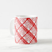 Naturist Beach Sign Print Kaffeetasse (Vorderseite Links)