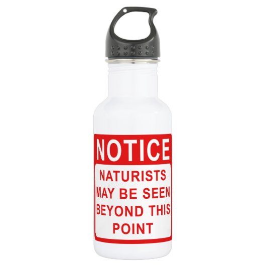 Naturist Edelstahlflasche (Vorderseite)