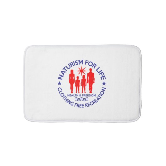 Naturist - Naturismus für das Leben Badematte (Vorderseite)