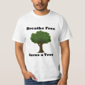 Naturist T-shirt "Saves the Earth" (Vorderseite)