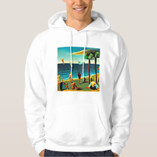 Naturisten am Strand Hoodie