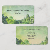 Naturkiefernbäume in Not Visitenkarte (Vorne/Hinten)