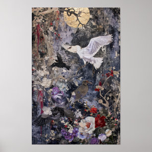 Naturkollektion: Vogelschutz- und Wildtierplakat Poster