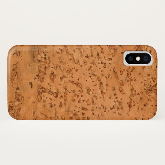 Naturkork-Blick-Holz-Korn Case-Mate iPhone Hülle (Rückseite (Horizontal))