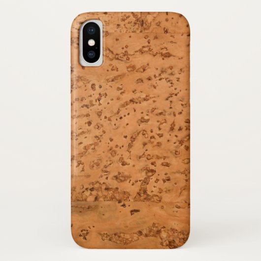 Naturkork-Blick-Holz-Korn Case-Mate iPhone Hülle (Rückseite)
