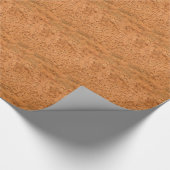 Naturkork-Blick-Holz-Korn Geschenkpapier (Ecke)
