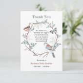 Naturkranz-Gehöft Danke Karte (Stehend Vorderseite)