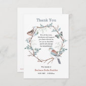 Naturkranz-Gehöft Danke Karte (Vorne/Hinten)