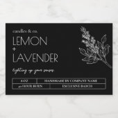 Naturkronen-Schwarz-Weiß-Etikett Lebensmitteletikett (Einzelnes Label)