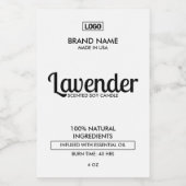 Naturkronen-Schwarz-Weiß-Etikett Lebensmitteletikett (Einzelnes Label)