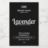 Naturkronen-Schwarz-Weiß-Etikett Lebensmitteletikett (Einzelnes Label)